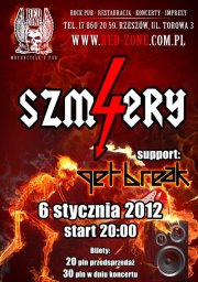 2012-01-06 Koncert - Red Zone Motorcycle's Pub. Get Break, 4 Szmery