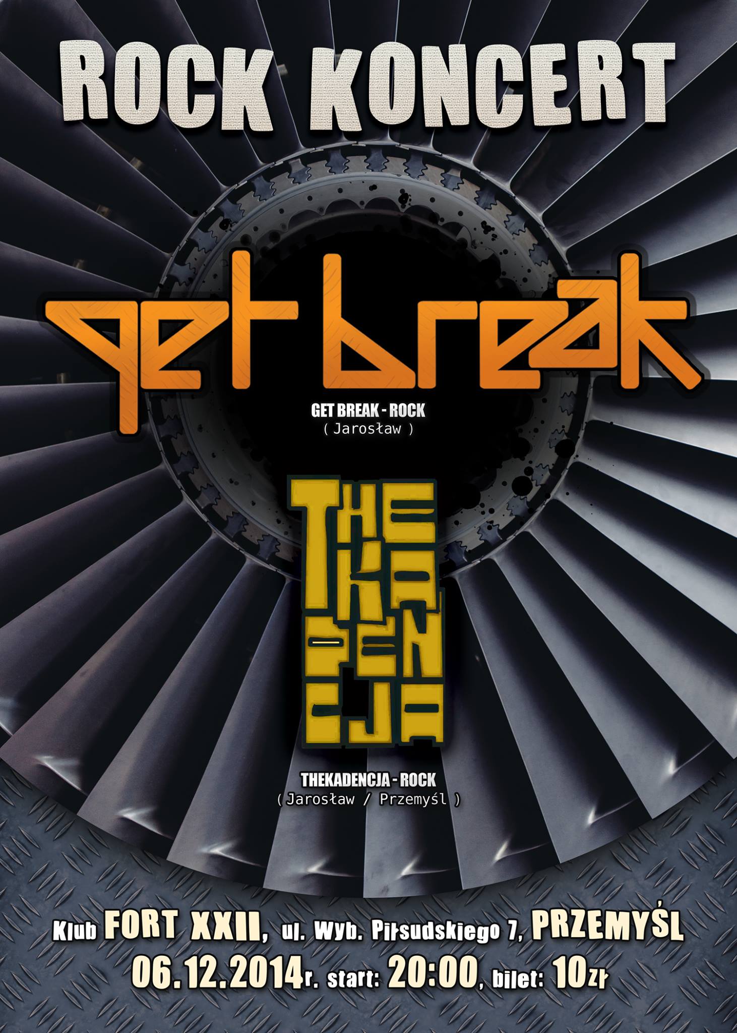 Przemyśl Fort XXII Koncert Get Break i THEKADENCJA 2014.12.06