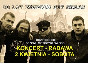 2016.04.02 Otwarcie sezonu motocyklowego w RADAWIE. Koncert GET BREAK i 4 Panthers