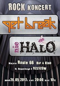 Rzeszów Route66. Koncert GET BREAK i NIE HALO